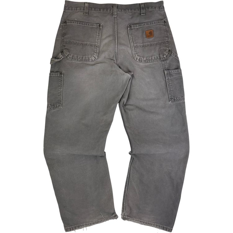 Carhartt Double Knee Original Fit Workwear Carpenter Trousers Grey obraz 3