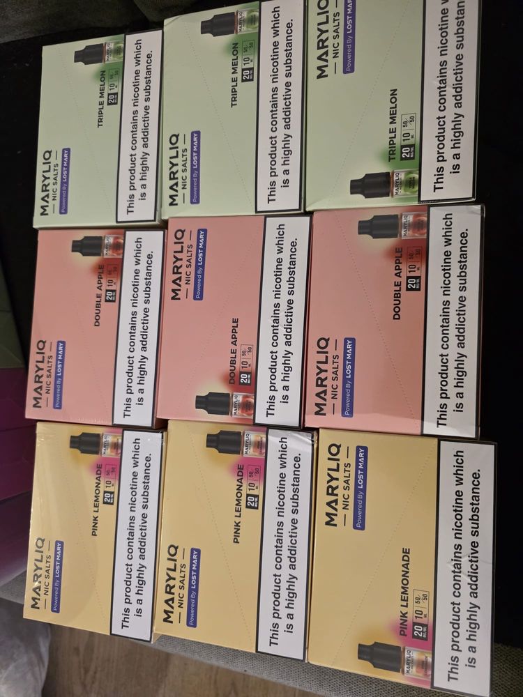 Other Marylo Nic Salt Vape Pods ** Out Of Date ** RRP £3/single (£30 for box)  I’m selling full box of 5 for price product image
