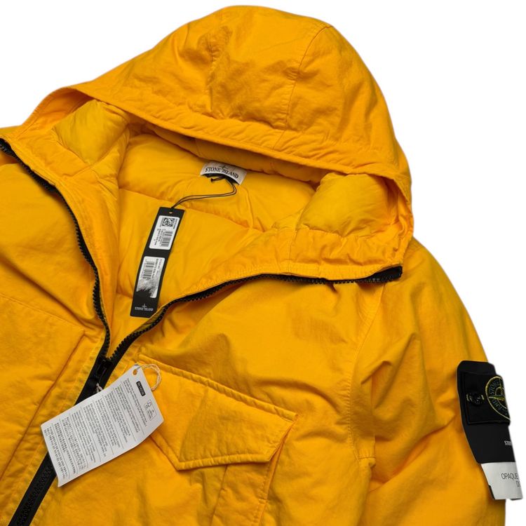 A/W 22 Stone Island Opaque Nylon Twill Down-TC Balaclava Puffer Jacket - Yellow 7