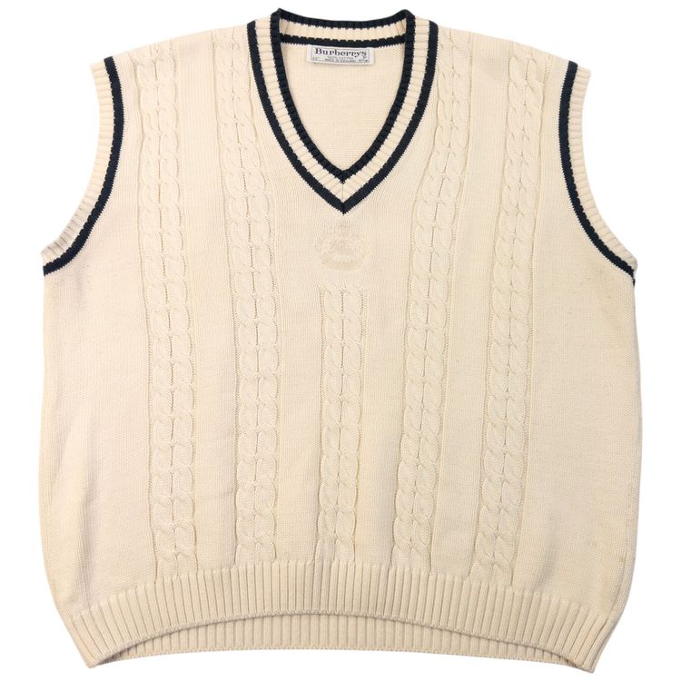 Vintage 90s Burberry Knit Sweater Vest Size S image 1