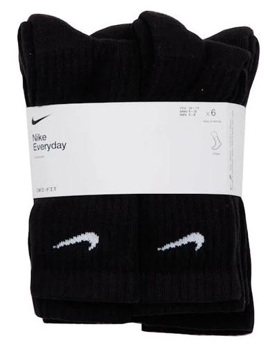 Nike Everyday Socks 6-Pack Black