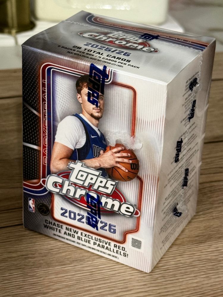 Topps Chrome 2025/26 Basketball Cards Box obraz 3