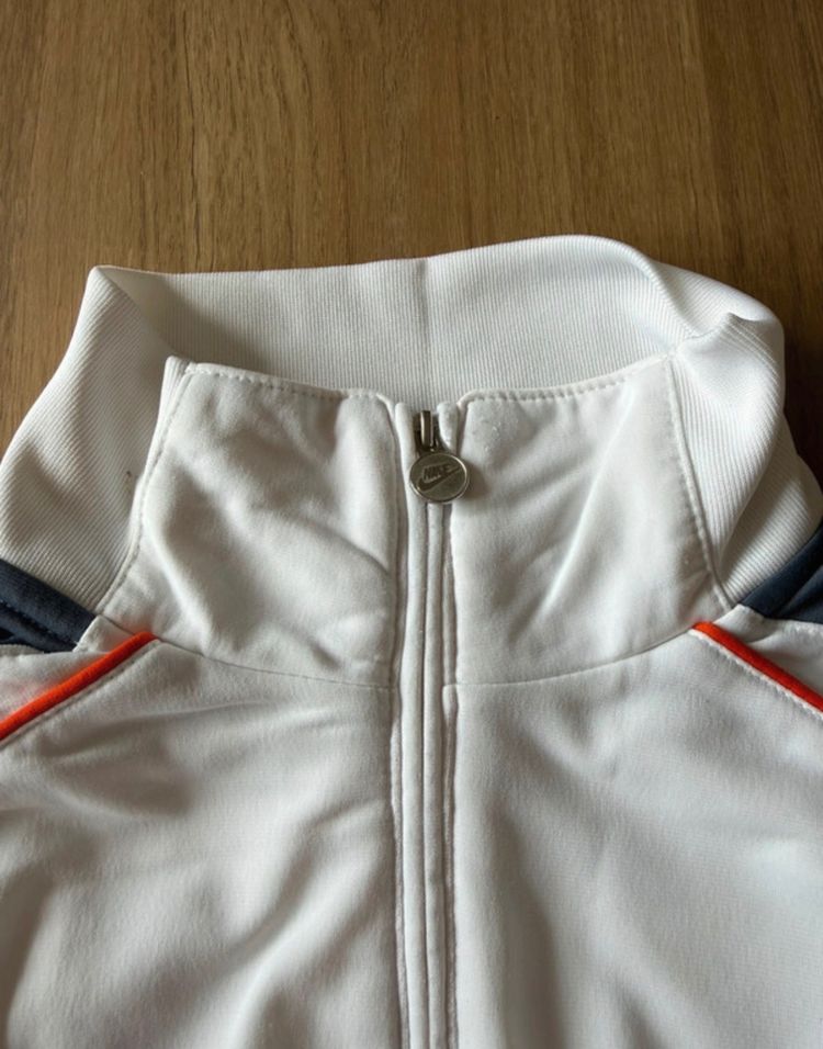 Nike White Zip-Up Jacket imagen 4