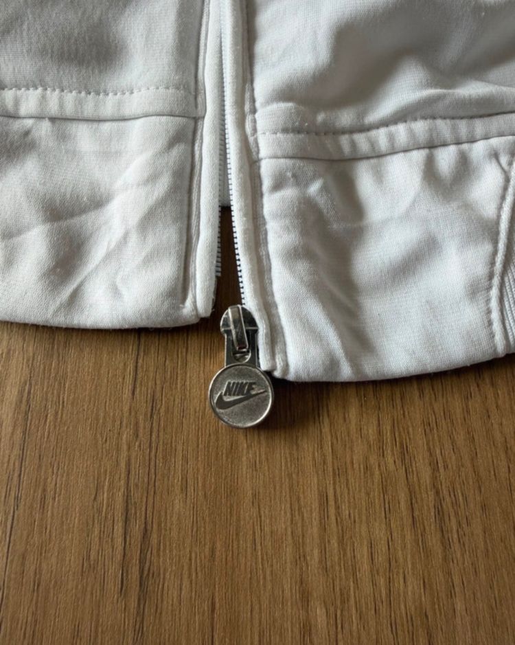 Nike White Zip-Up Jacket imagen 6