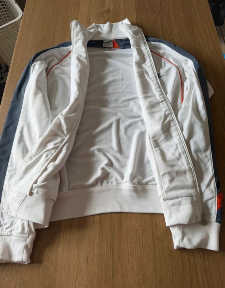 Nike White Zip-Up Jacket imagen 3