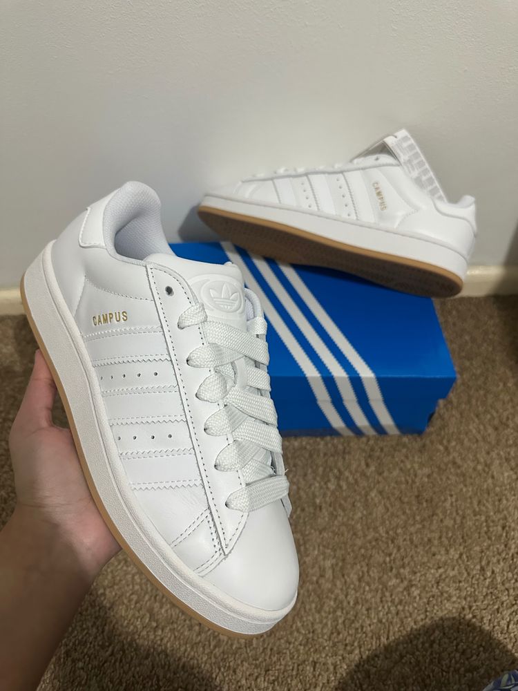 Adidas Campus White Sneakers uk8