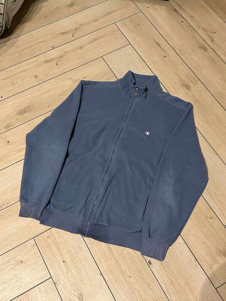 Champion Navy Blue Fleece Zip-Up Jacket