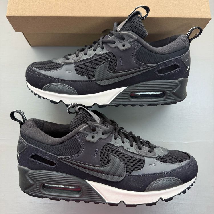 Nike Air Max 90 Futura Size UK 5.5 Black Iron Grey Women's Trainers DM9922-003 image 1