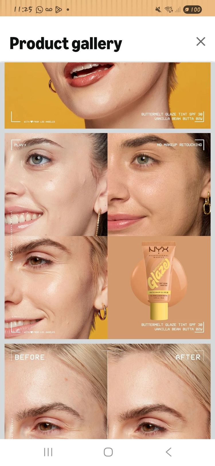 Immagine di Nyx Buttermelon Glaze Soft Glow Skin Tint Spf 30 2