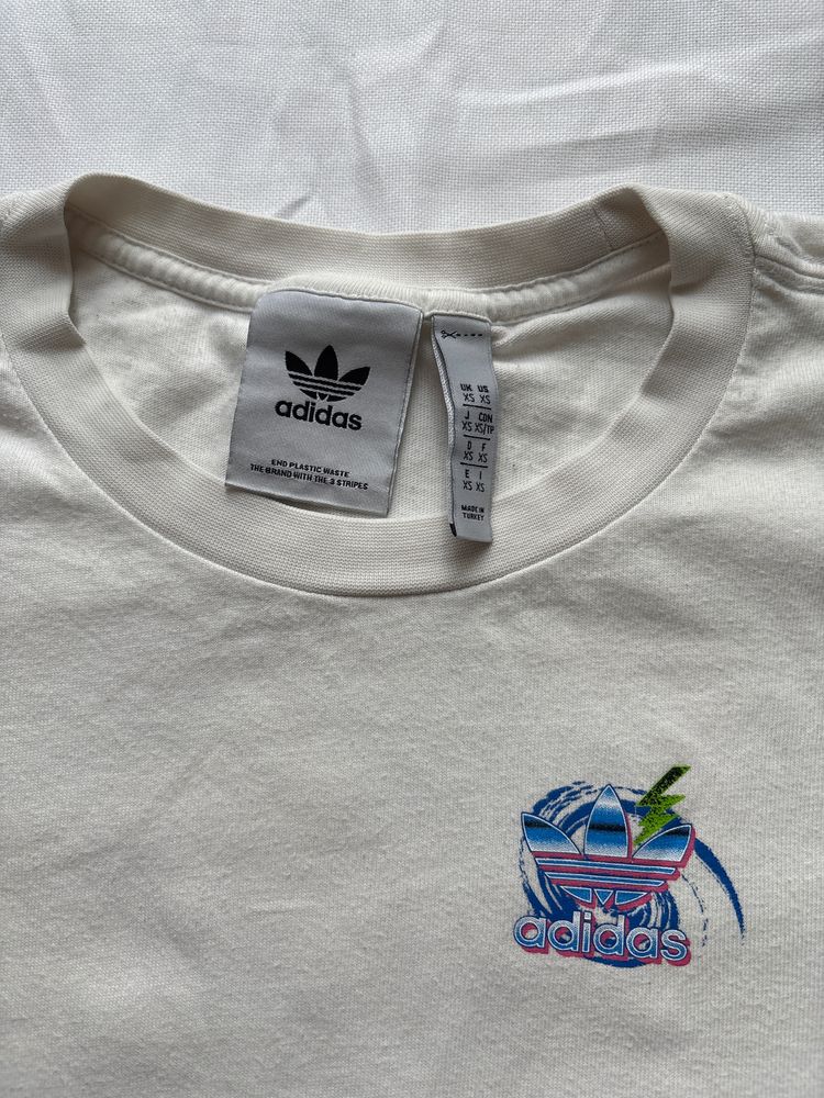 Adidas White Graphic T-Shirt 2