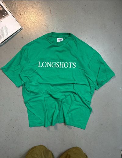 Green T-Shirt With Longshots Text