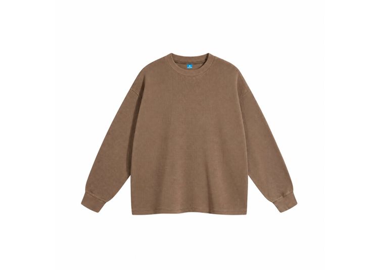 UNBRANDED VISION BROWN WAFFLE SWEATSHIRT