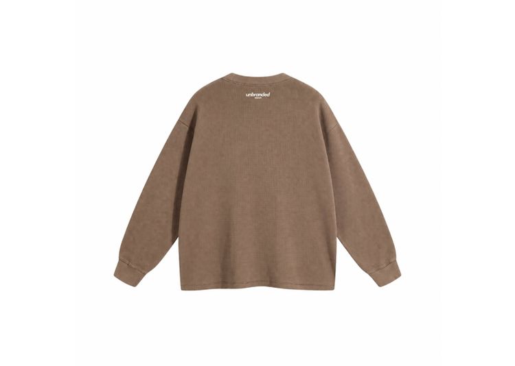 Immagine di UNBRANDED VISION BROWN WAFFLE SWEATSHIRT 3