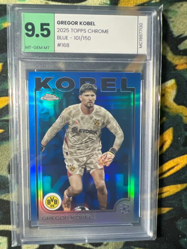 2025 Topps Chrome Gregor Kobel /150 Soccer Card