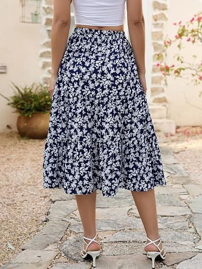 Floral Midi Skirt