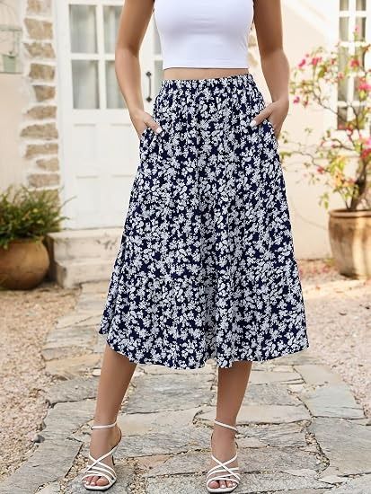 Floral Midi Skirt imagen 3