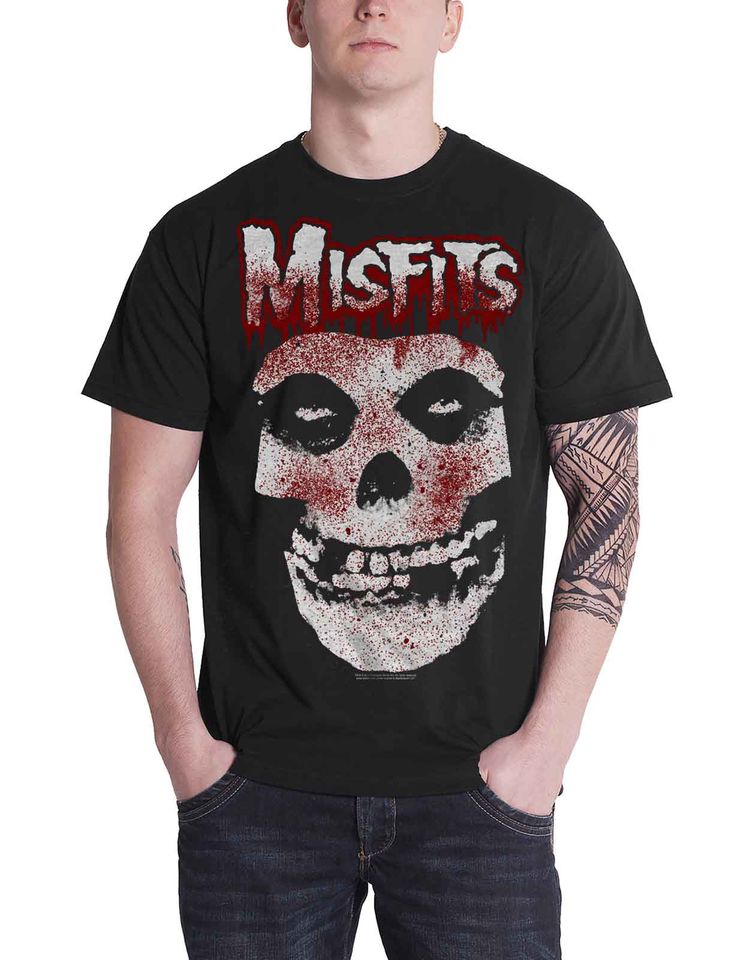 Misfits Blood Drip Jarek Skull T Shirt