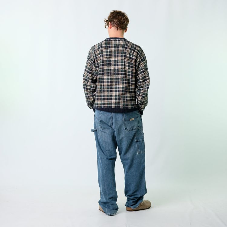 Blue y2ks Wrangler Denim Carpenter Baggy Jeans Pants (38x34) image 4