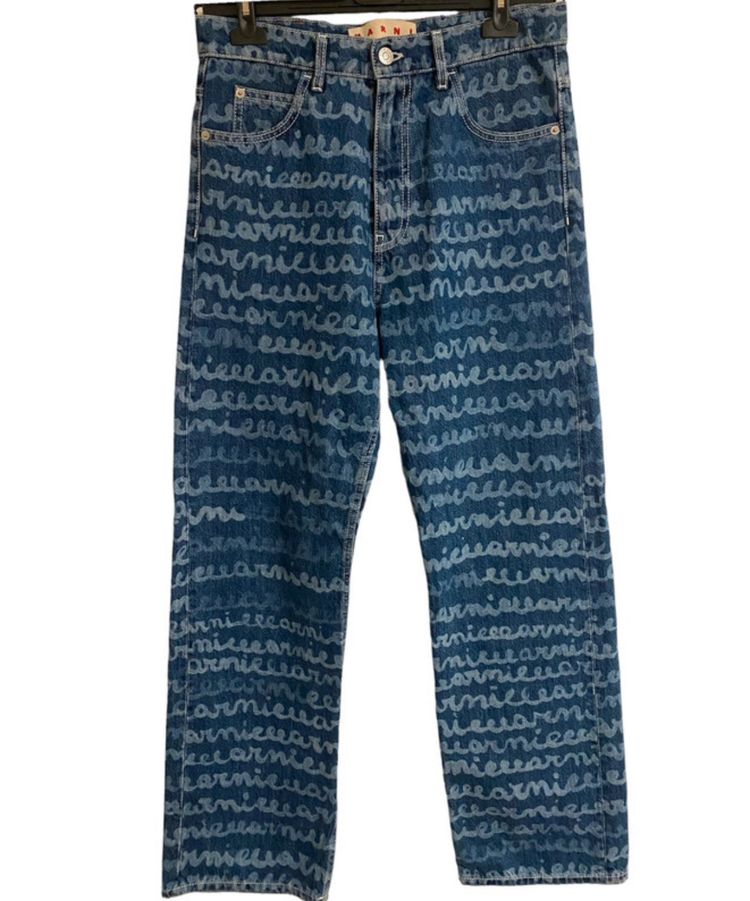 Marni Marni printed denim jeans product image