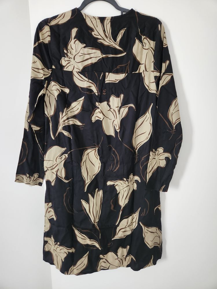 Jd Williams Black Floral Print Dress