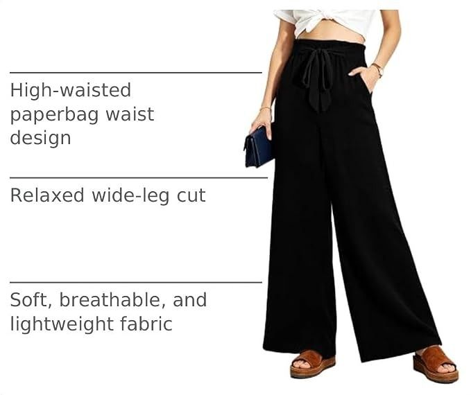 Immagine di Black Wide-Leg Pants 2