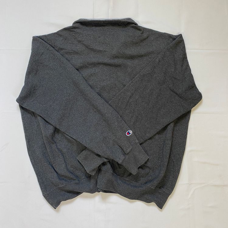 Champion Quarter Zip Sweatshirt - Charcoal Grey (XXL) image 4