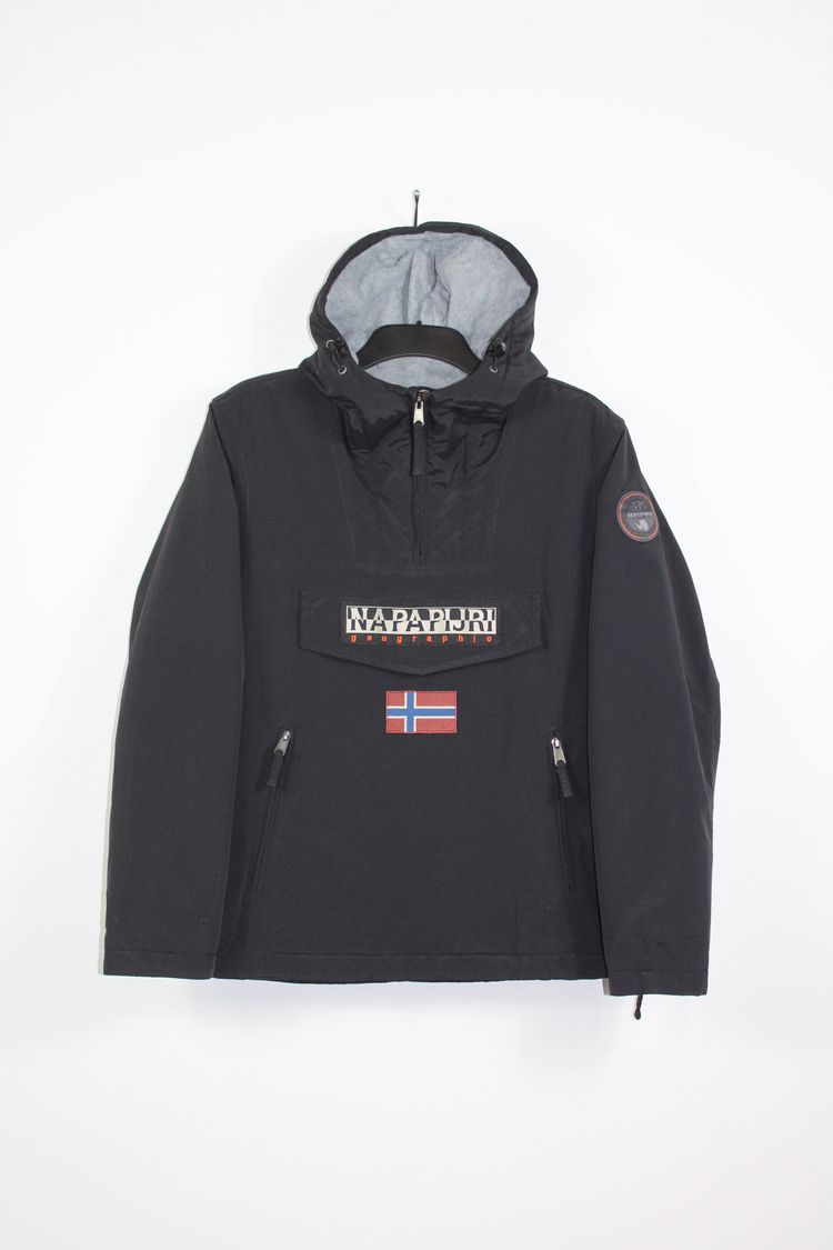 Vintage 80s Casuals NAPAPIJRI RAINFOREST FLEECE LINED WINTER ANORAK JACKET SMALL product image