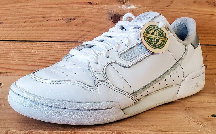 Adidas Continental 80 Low Leather Trainers UK6/US7.5/EU39 EE8925 White/Silver image 10