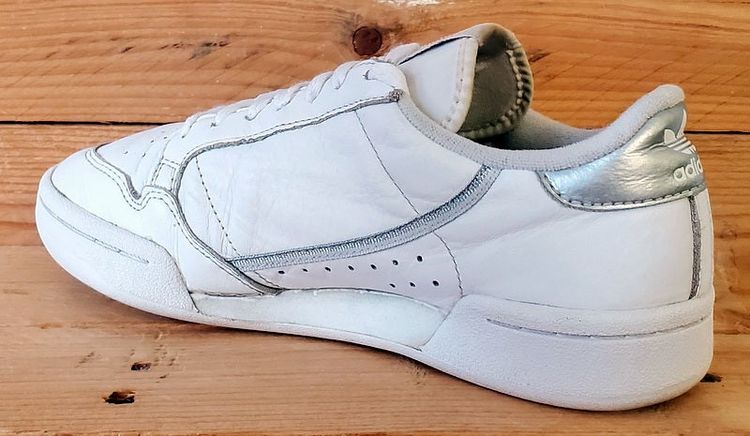 Adidas Continental 80 Low Leather Trainers UK6/US7.5/EU39 EE8925 White/Silver image 4