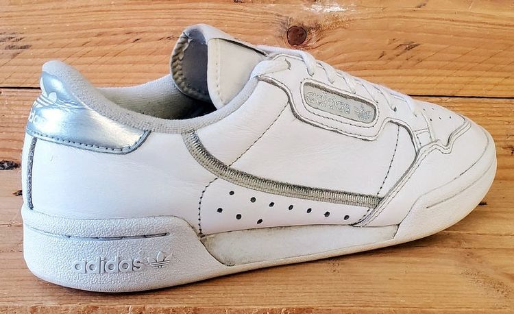 Adidas Continental 80 Low Leather Trainers UK6/US7.5/EU39 EE8925 White/Silver image 12