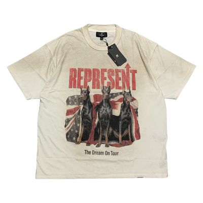 Represent XL Dream On Tour Washed Ecru White Tee