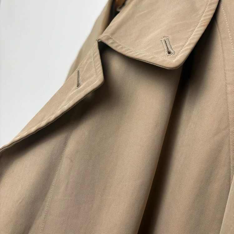 Burberry Vintage Nova Check Lined Mac Trench Coat imagen 9