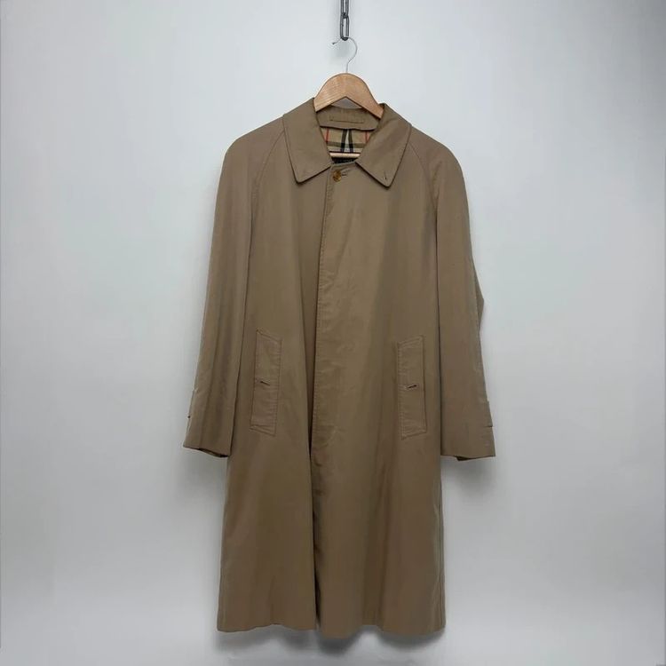 Burberry Vintage Nova Check Lined Mac Trench Coat imagen 1