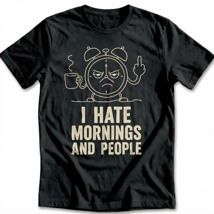 Hate Mornings T-Shirt EU 5