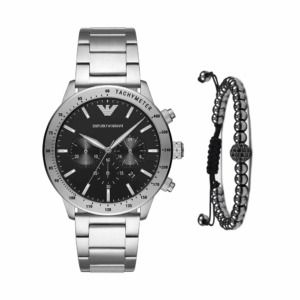 Silver Metal Wristwatch With Black Dial AR11241