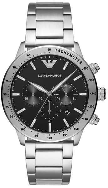 Silver Metal Wristwatch With Black Dial AR11241