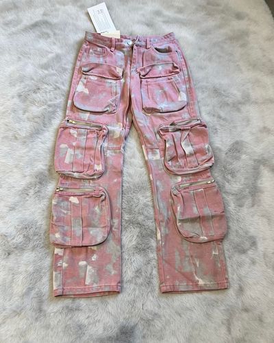 Pink Cargo Pants medium