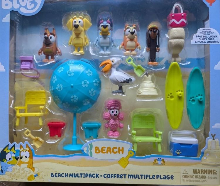 Bluey Beach Multipack Toy Set
