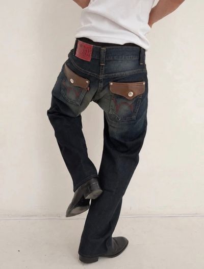00s Edwin Blue Trip Bootcut Jeans (32x32)