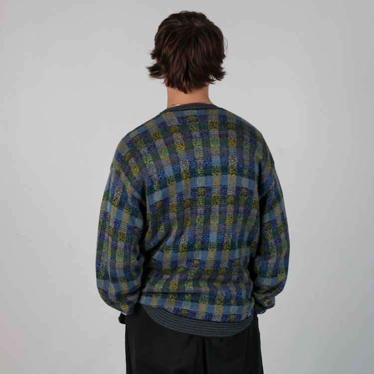 Dark Green 90s italian style Knit Sweatshirt (M) image 1
