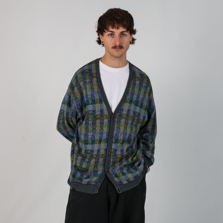 Dark Green 90s italian style Knit Sweatshirt (M) image 3