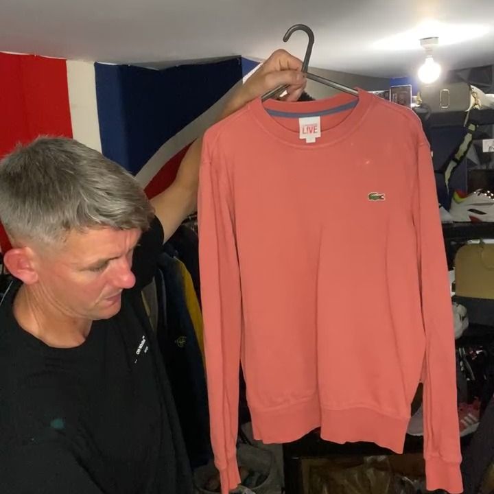 lacoste sweat small flaw  image 1