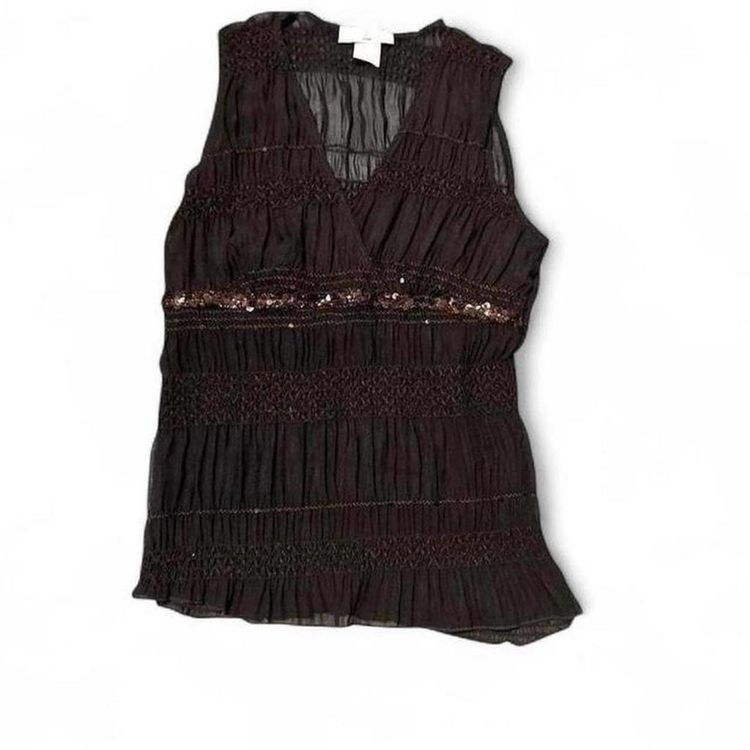Obe Sleeveless Top Vest With Sequin Detail size S/M 2