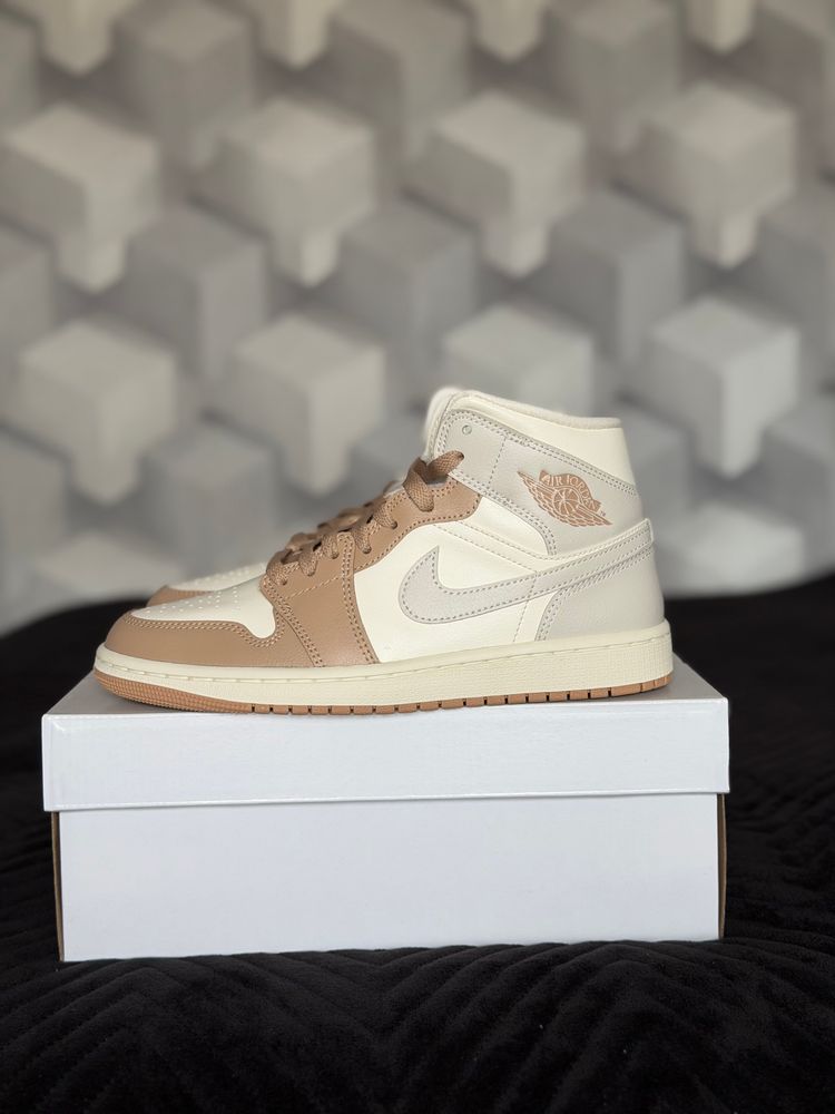 Nike jordan 1 mid beż brąz beżowe 39 image 1