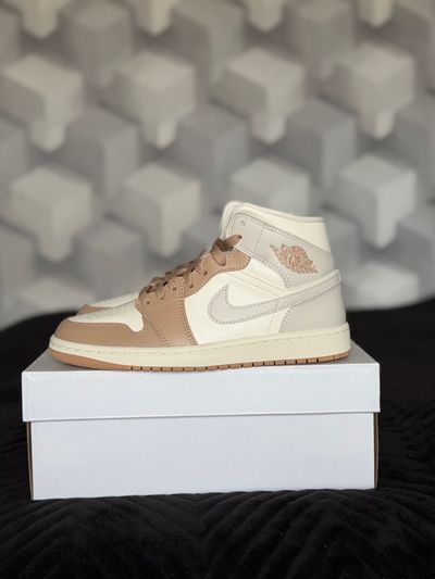 Nike jordan 1 mid beż brąz beżowe 39