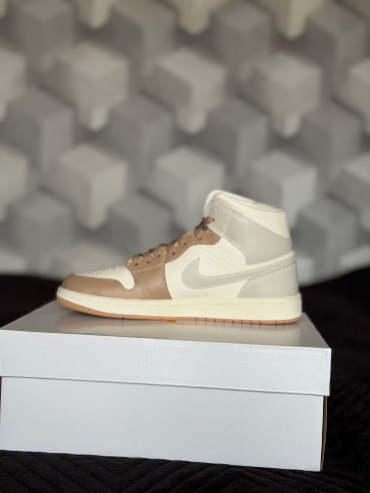 Nike jordan 1 mid beż brąz beżowe 39 image 3