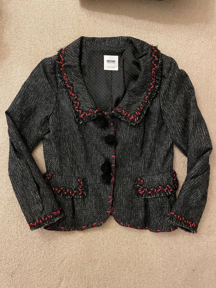 Black Moschino Women's blazer - size M