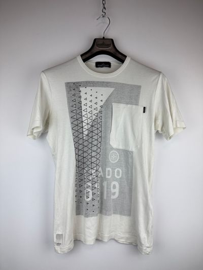 White Stone Island Shadow Project printed t-shirt