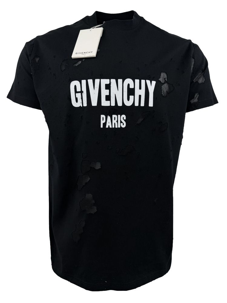 Givenchy Distressed T-Shirt - Black (495459317)