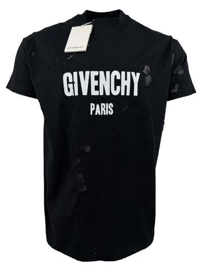 Givenchy Distressed T-Shirt - Black (495459317)